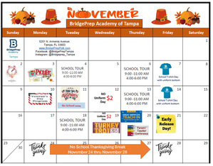 ✨November  2025 Activity Calendar ✨
